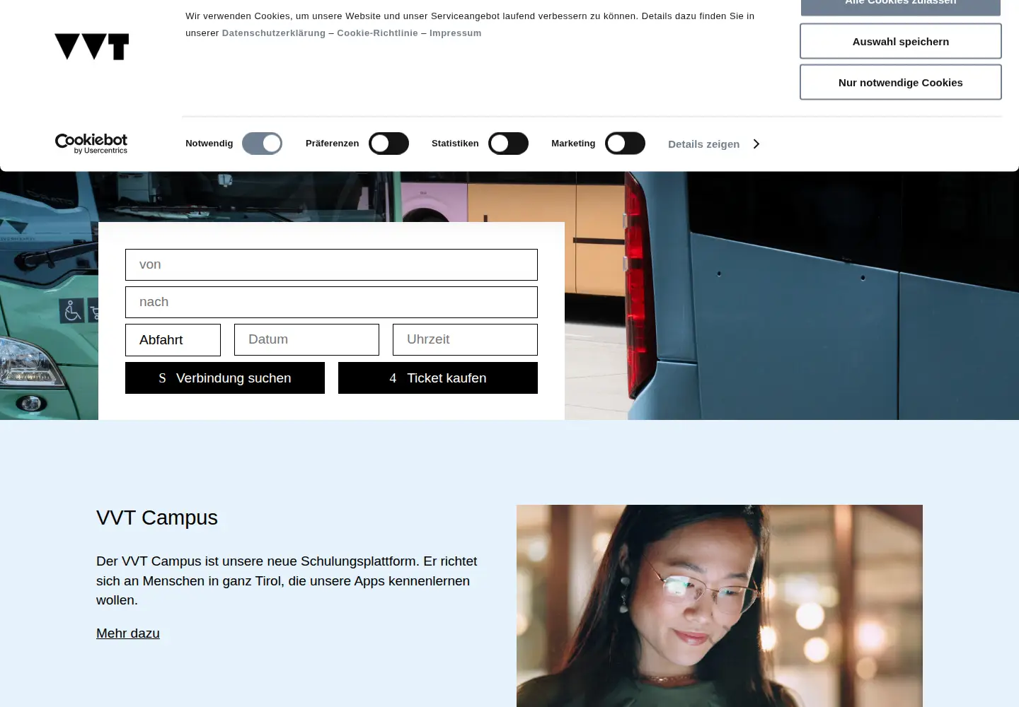 Screenshot of vvt.at