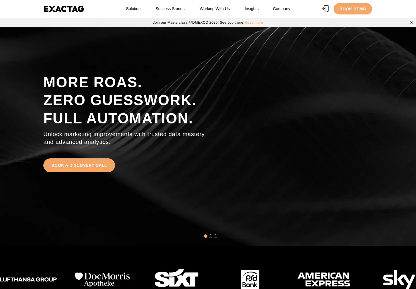 Screenshot of exactag.com