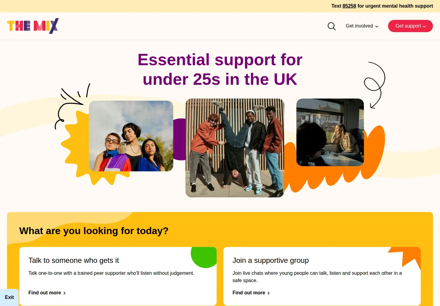 Screenshot of themix.org.uk