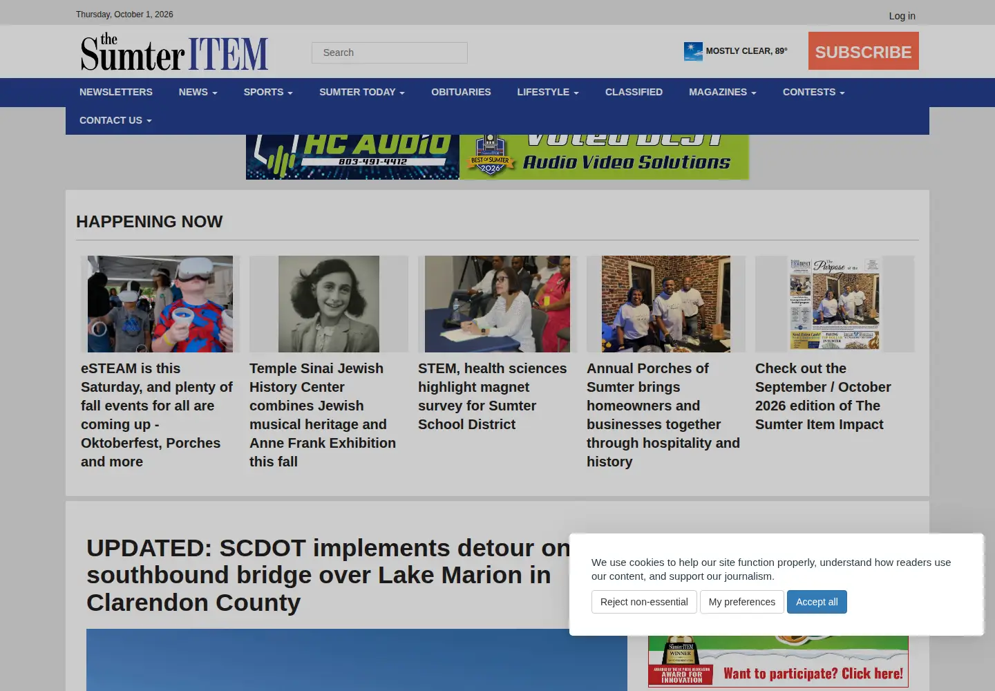 Screenshot of theitem.com