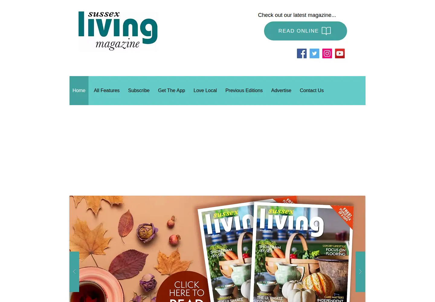 Screenshot of sussexliving.com