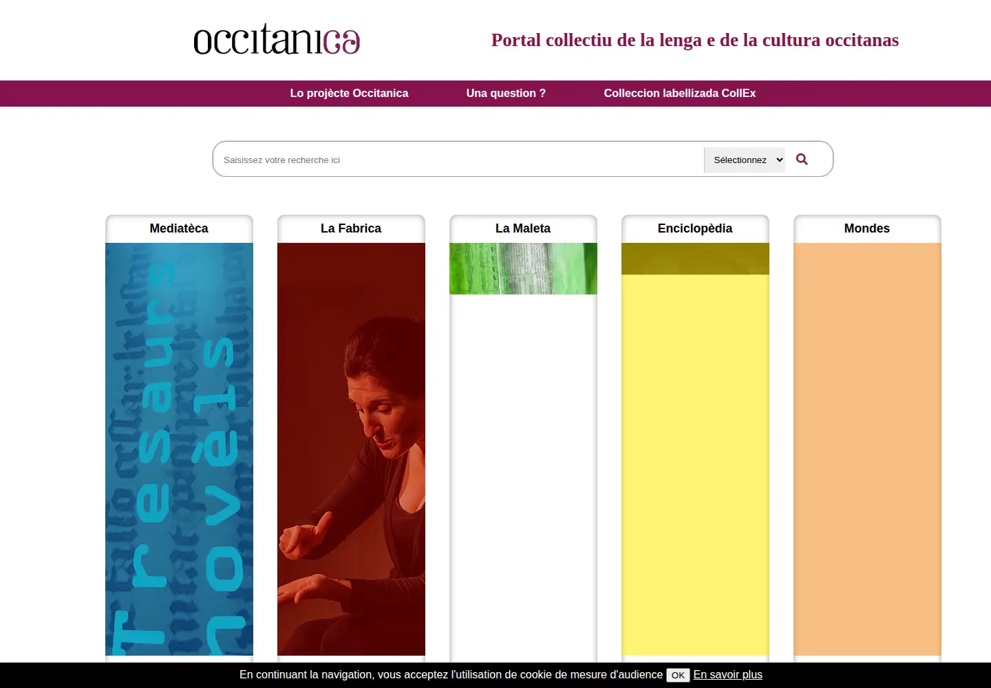 Screenshot of occitanica.eu