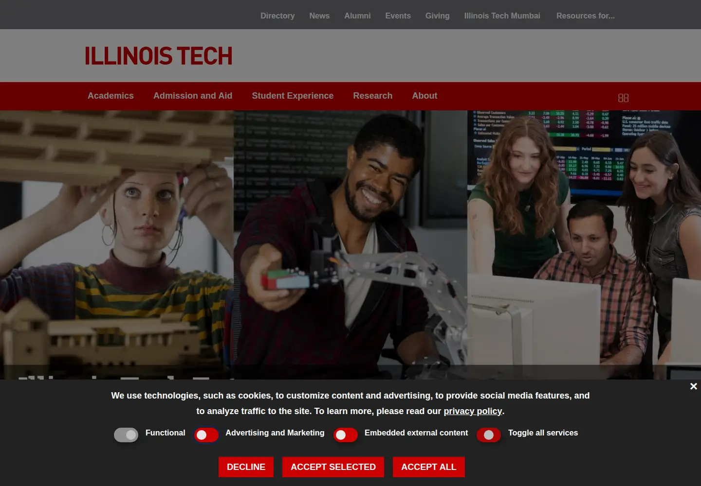 Screenshot of iit.edu