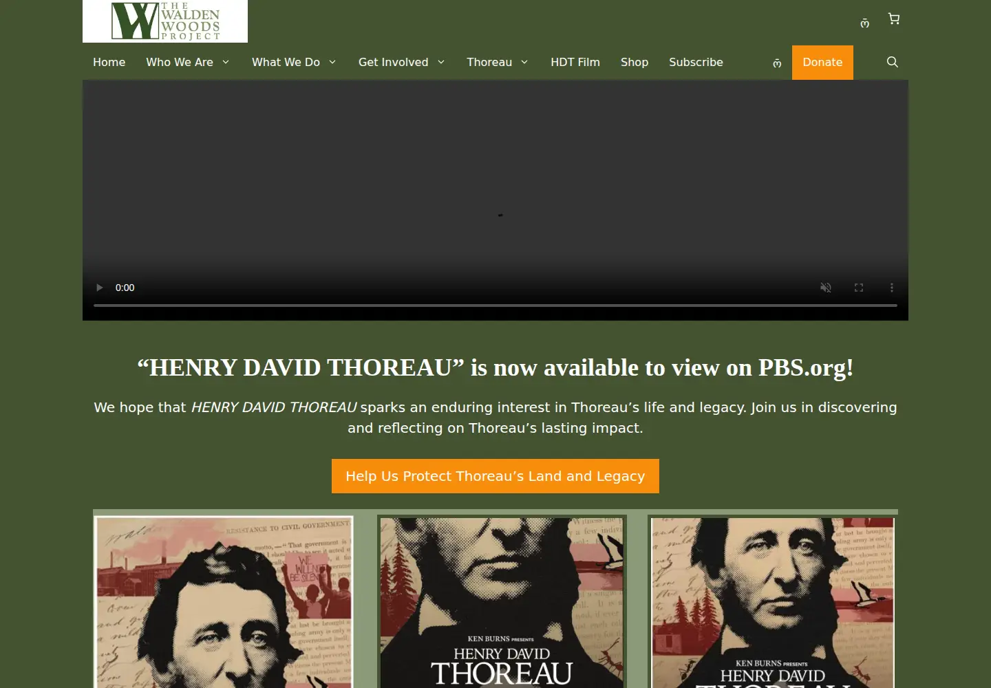 Screenshot of walden.org
