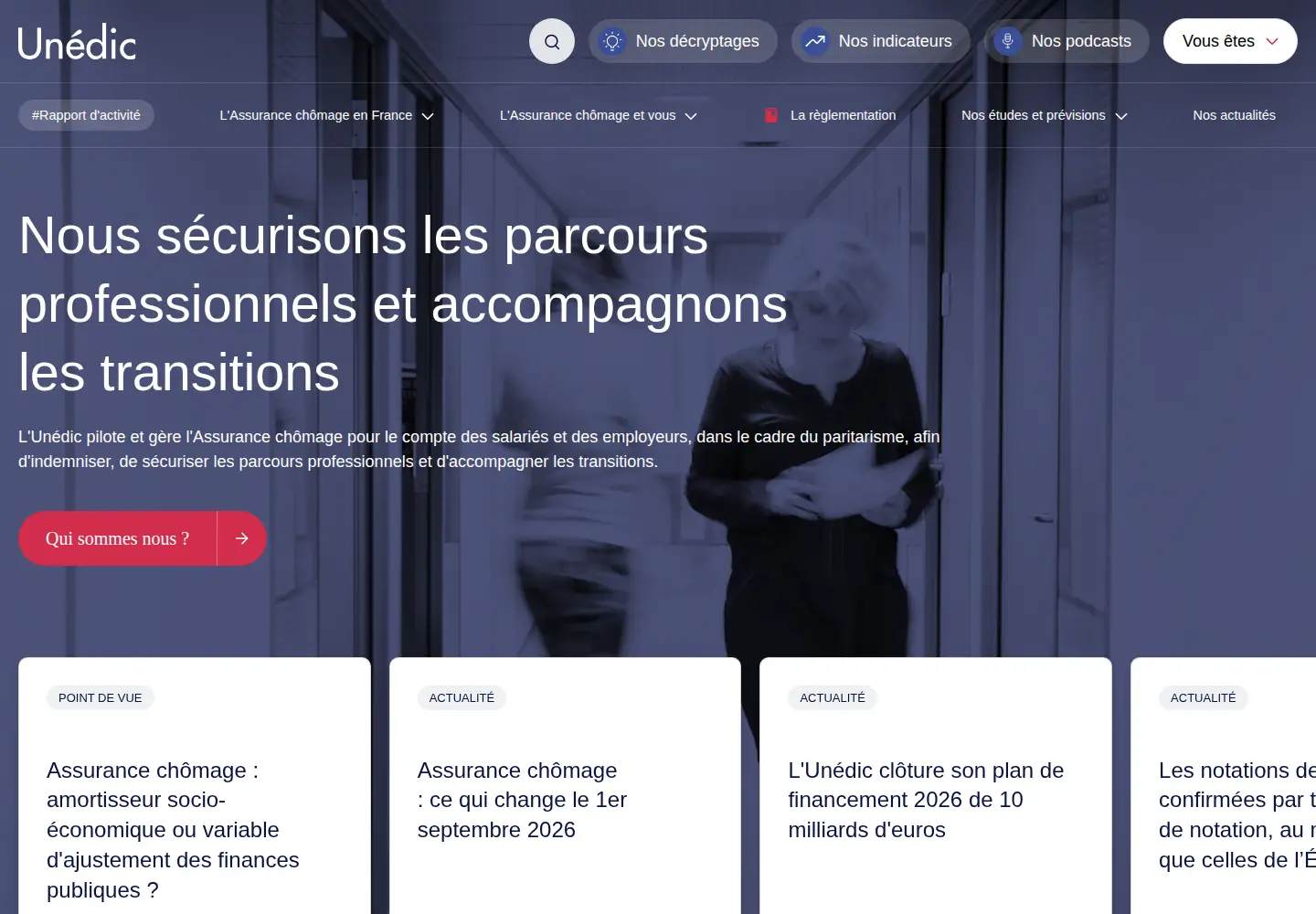 Screenshot of unedic.org