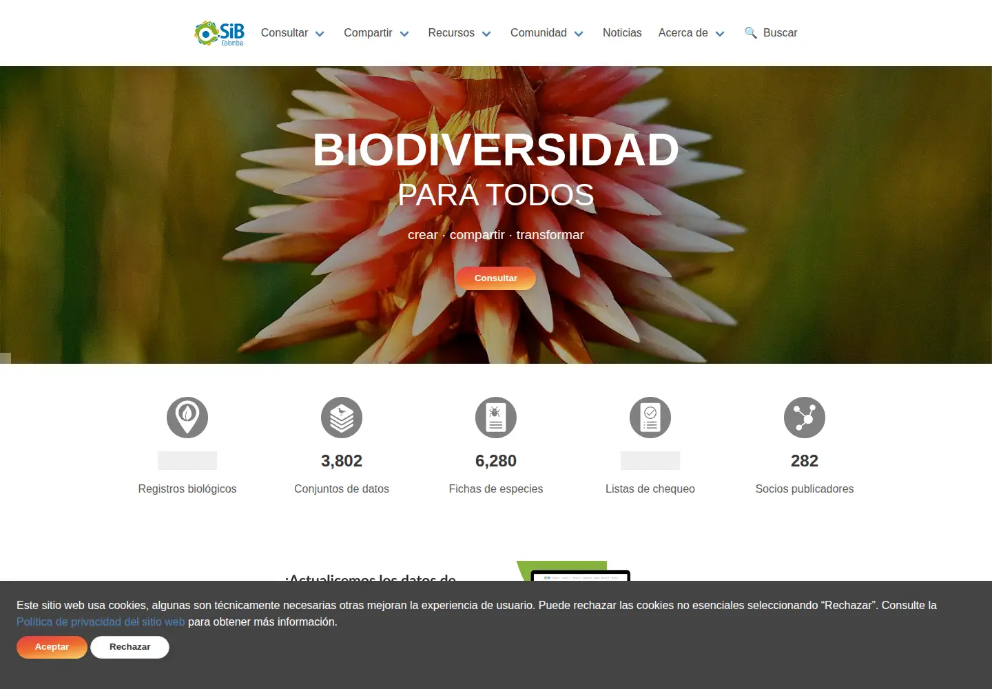 Screenshot of sibcolombia.net