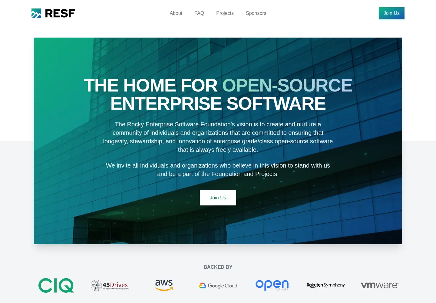 Screenshot of resf.org