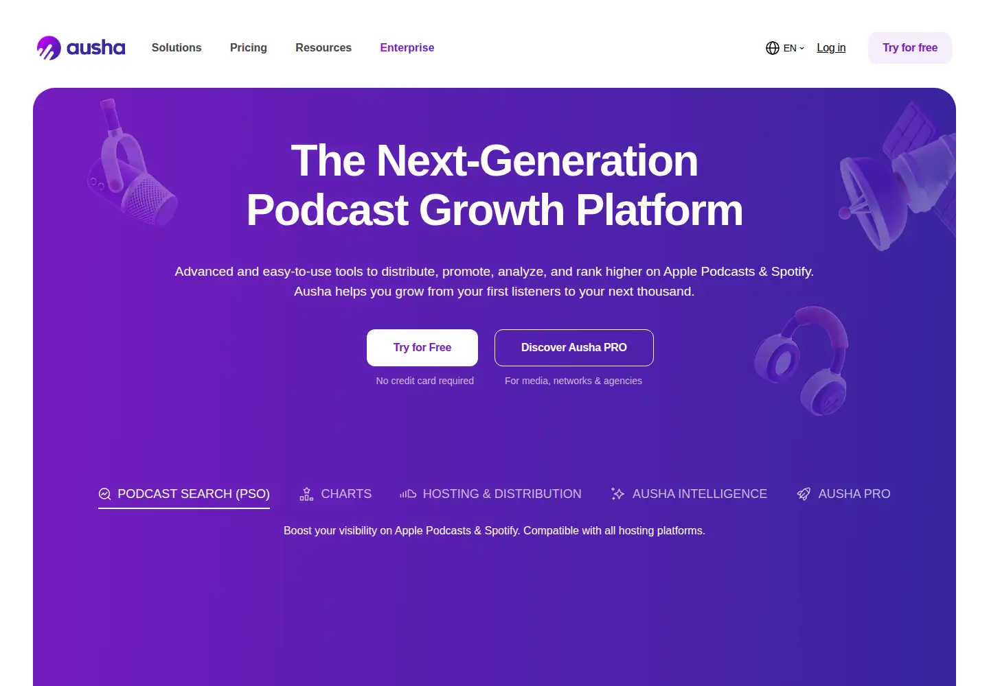 Screenshot of ausha.co