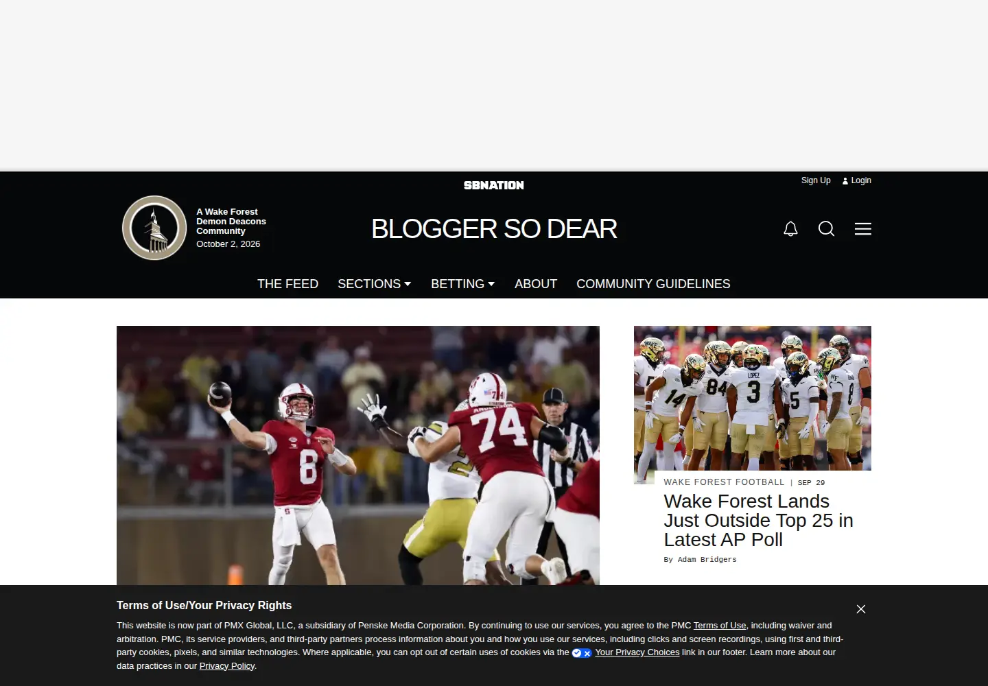 Screenshot of bloggersodear.com