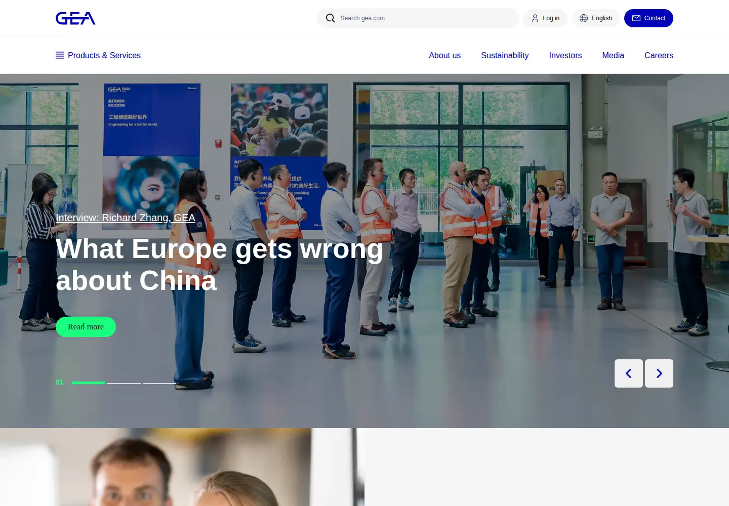 Screenshot of gea.com