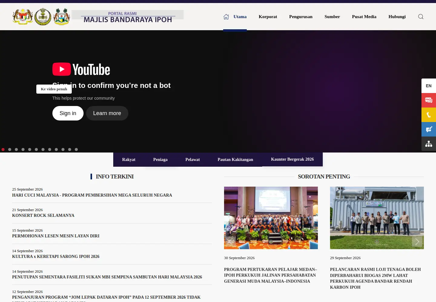 Screenshot of mbi.gov.my