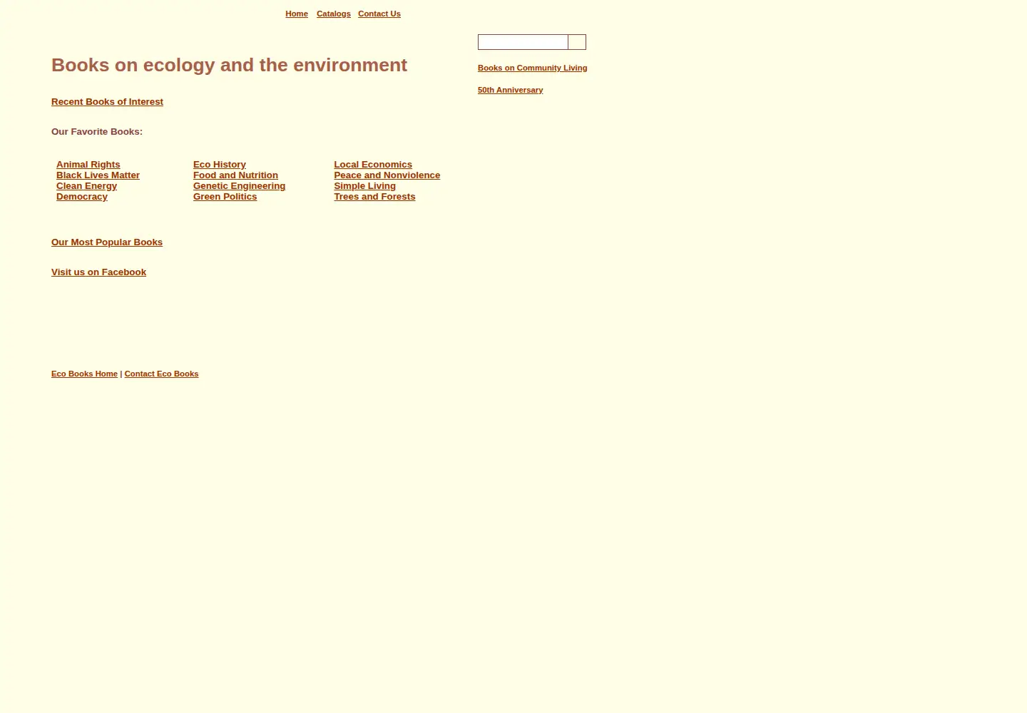 Screenshot of ecobooks.com