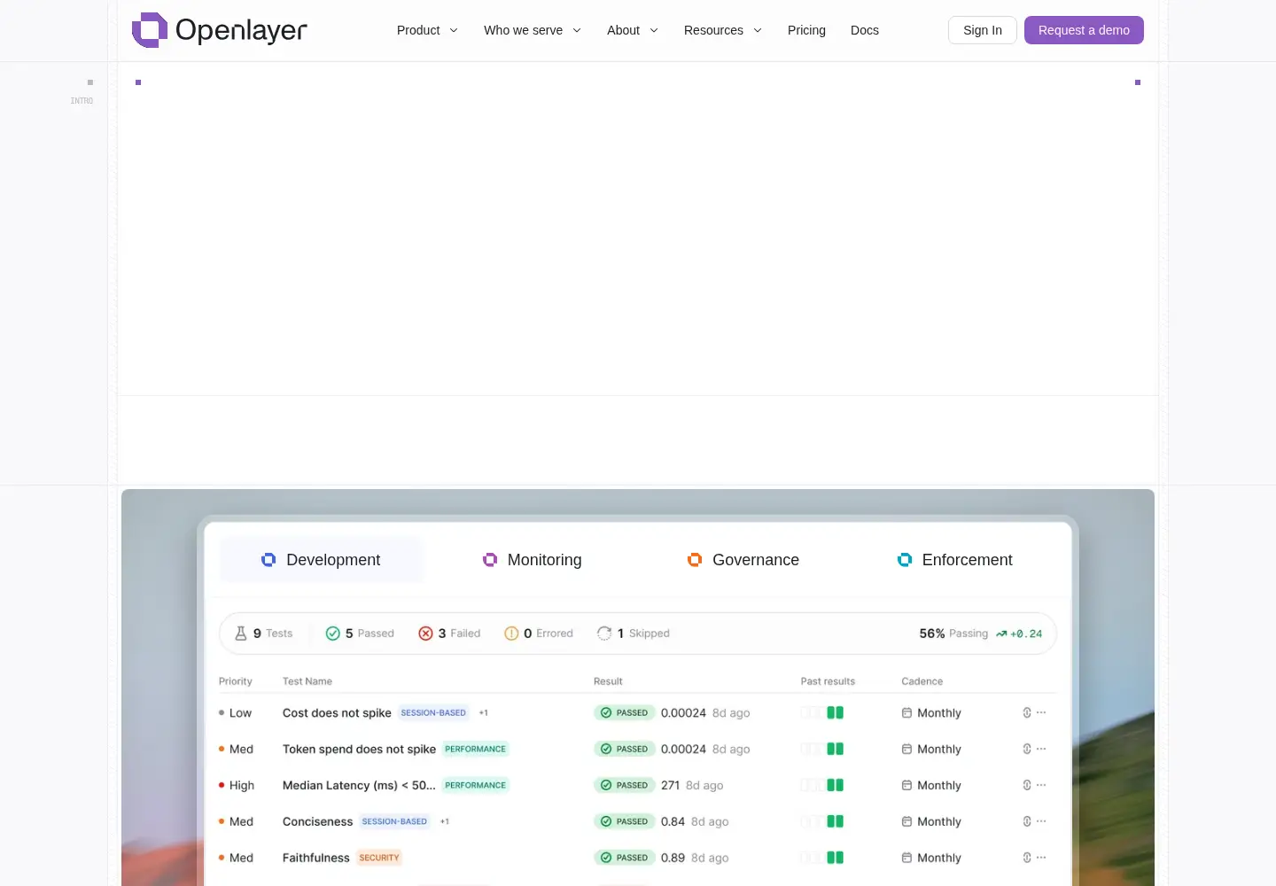Screenshot of openlayer.com