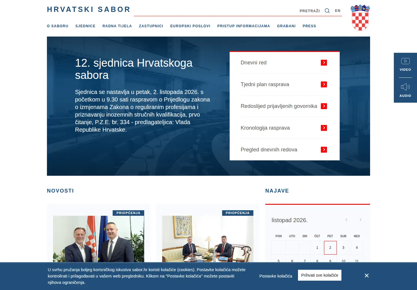 Screenshot of sabor.hr