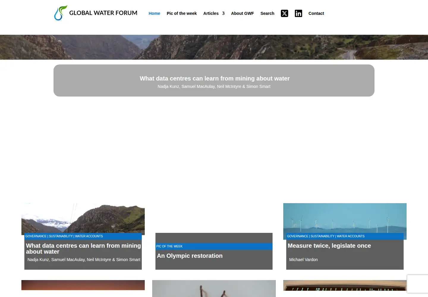Screenshot of globalwaterforum.org