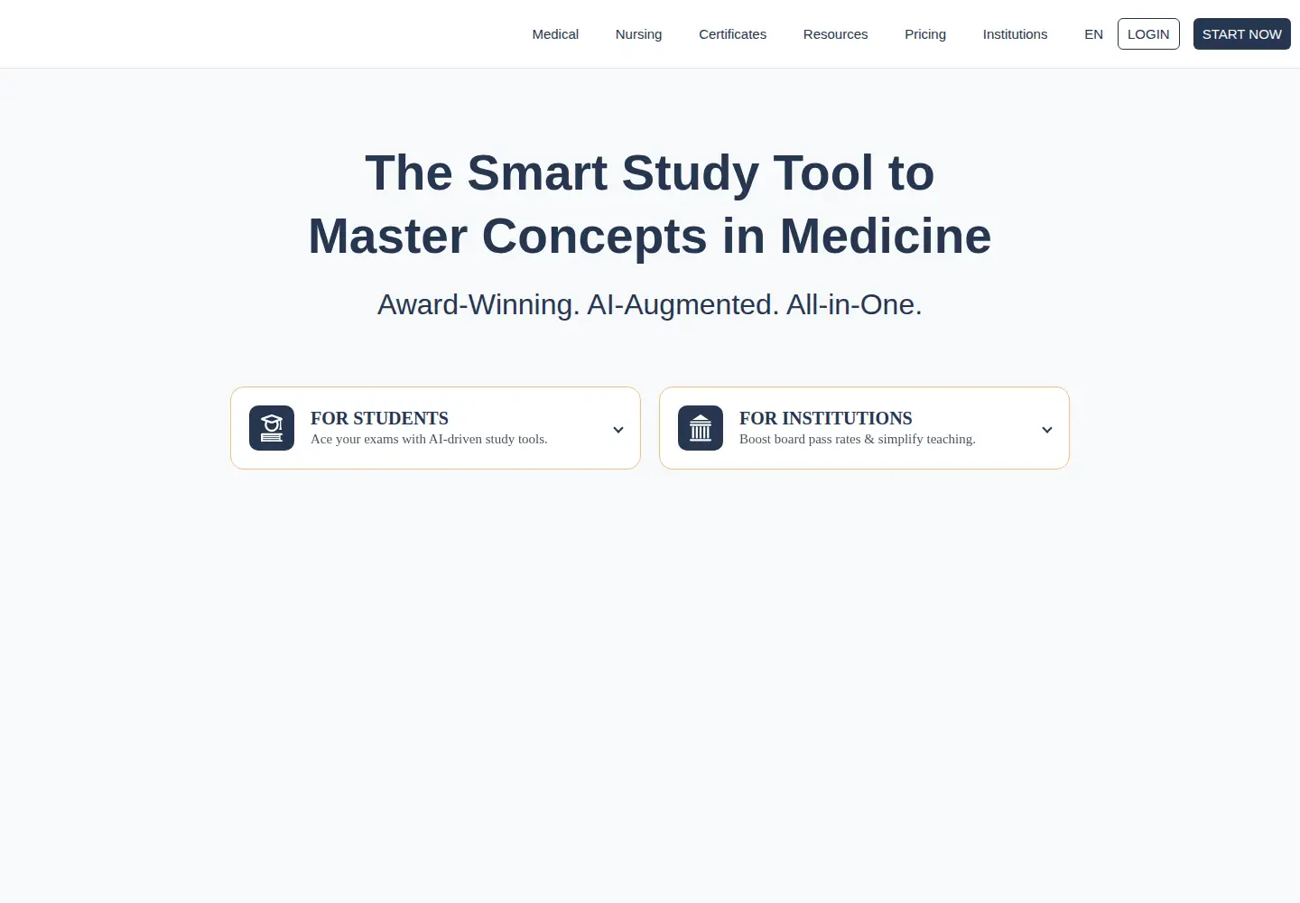 Screenshot of lecturio.com