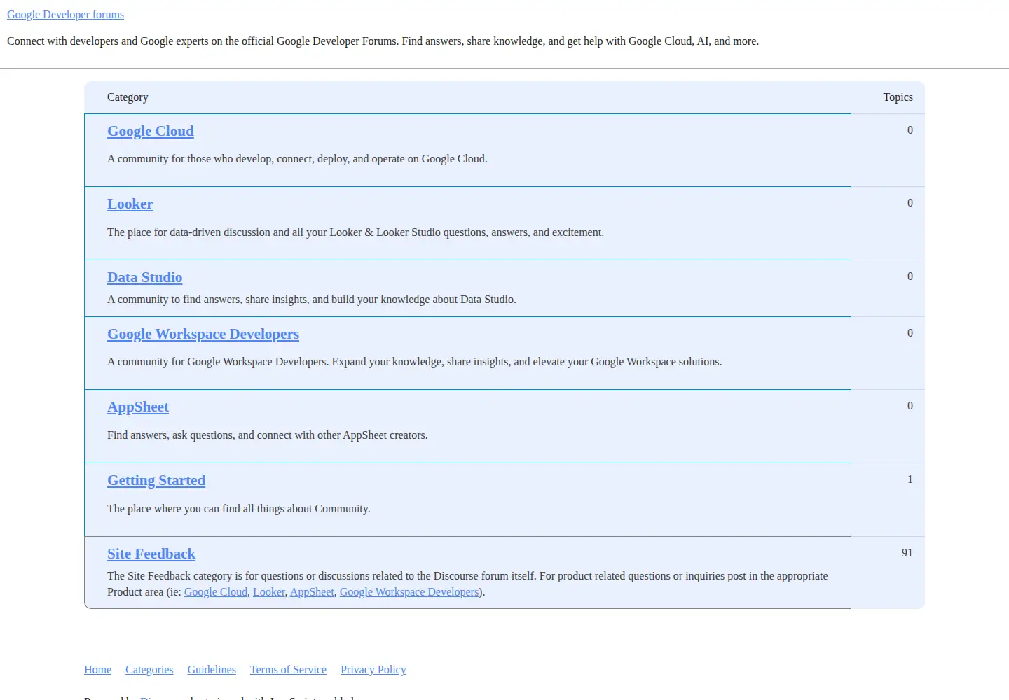 Screenshot of googlecloudcommunity.com