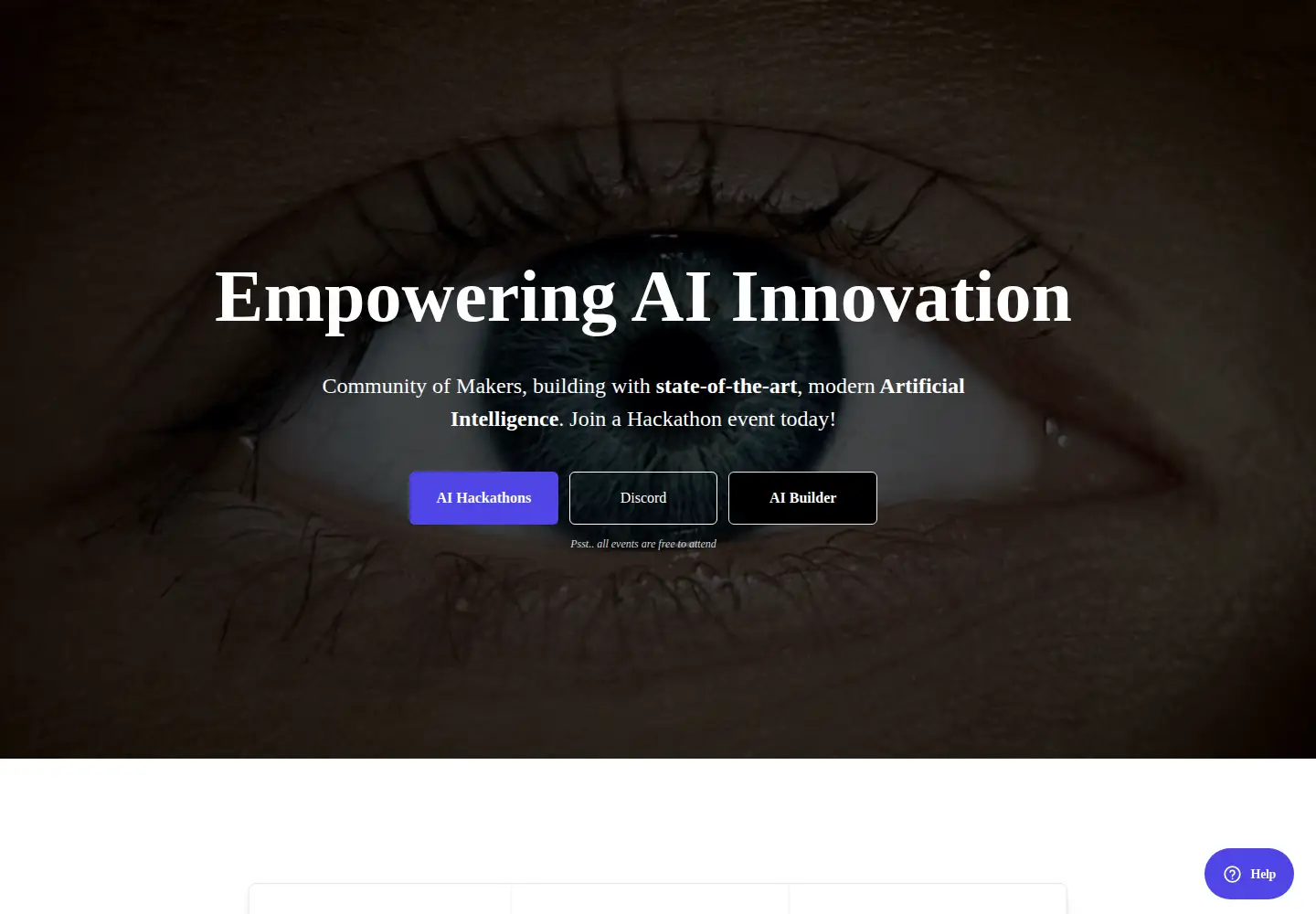 Screenshot of lablab.ai