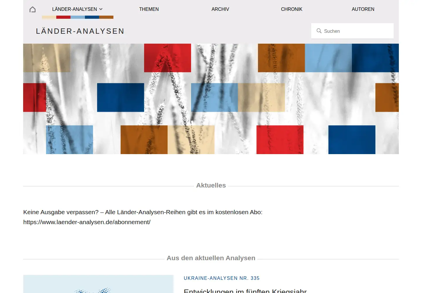 Screenshot of laender-analysen.de
