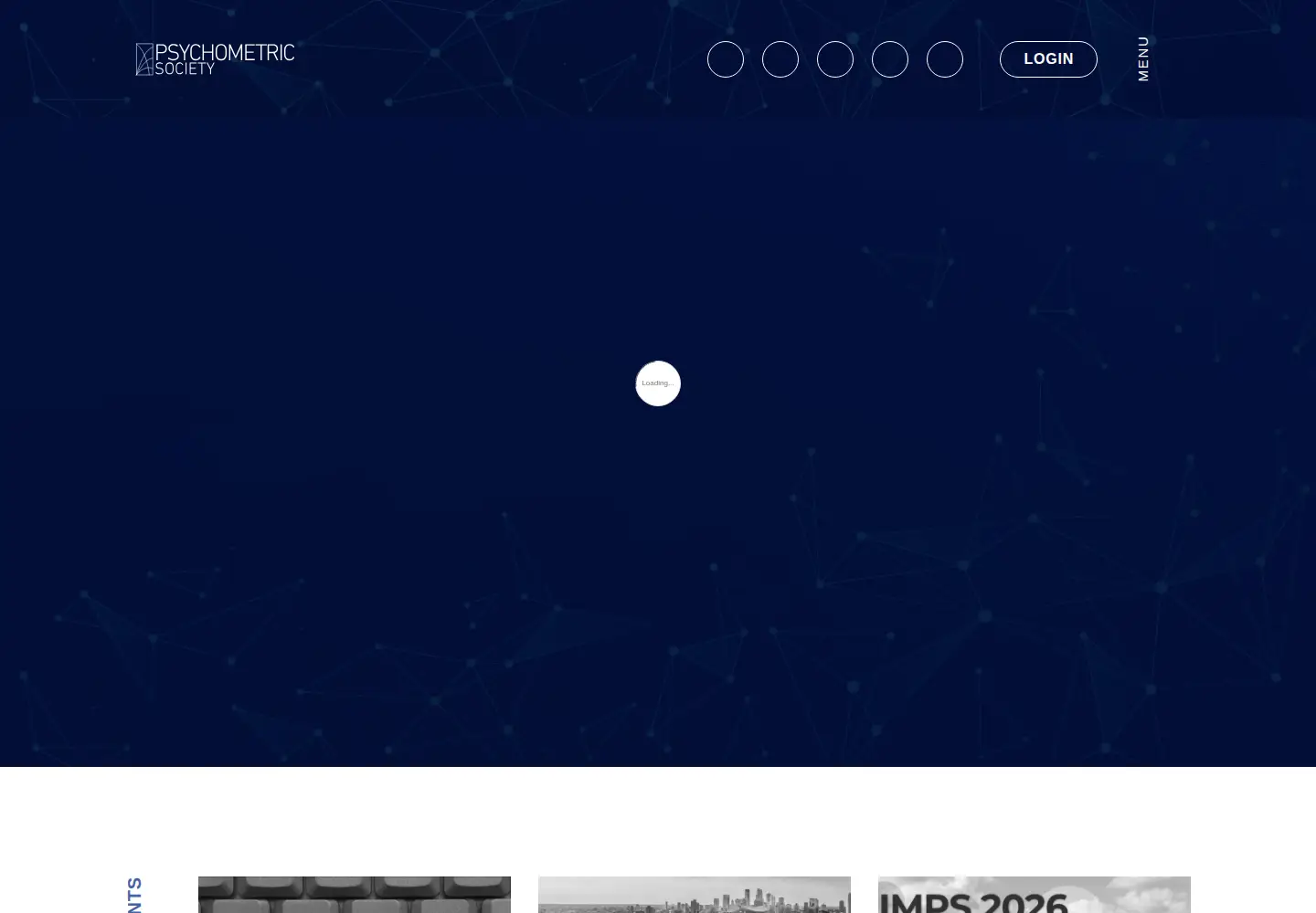 Screenshot of psychometricsociety.org