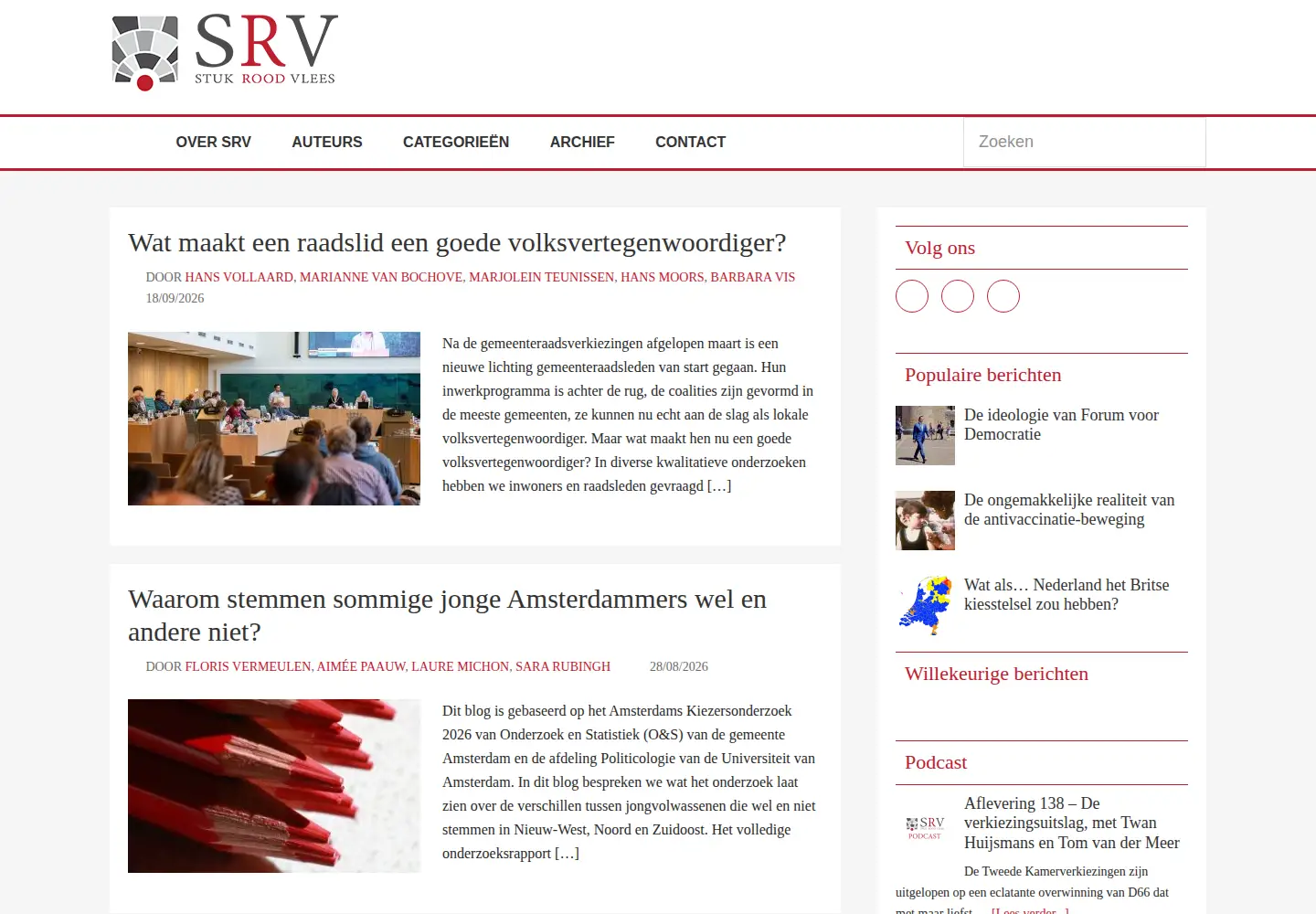 Screenshot of stukroodvlees.nl