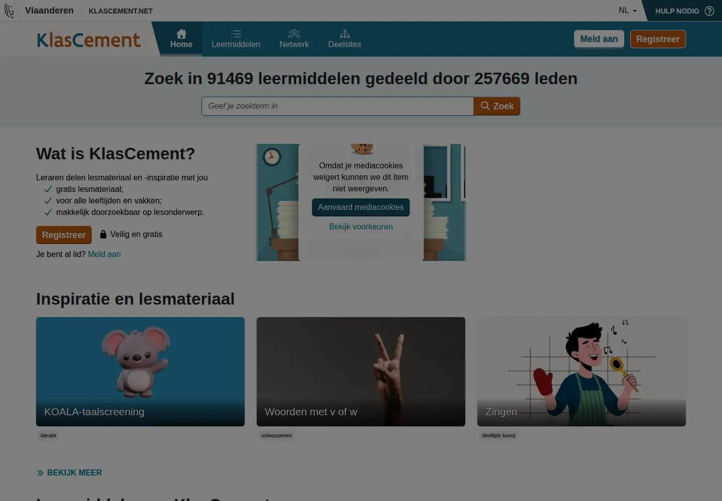 Screenshot of klascement.net