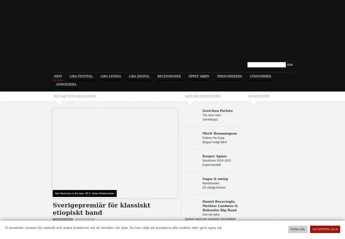 Screenshot of lira.se