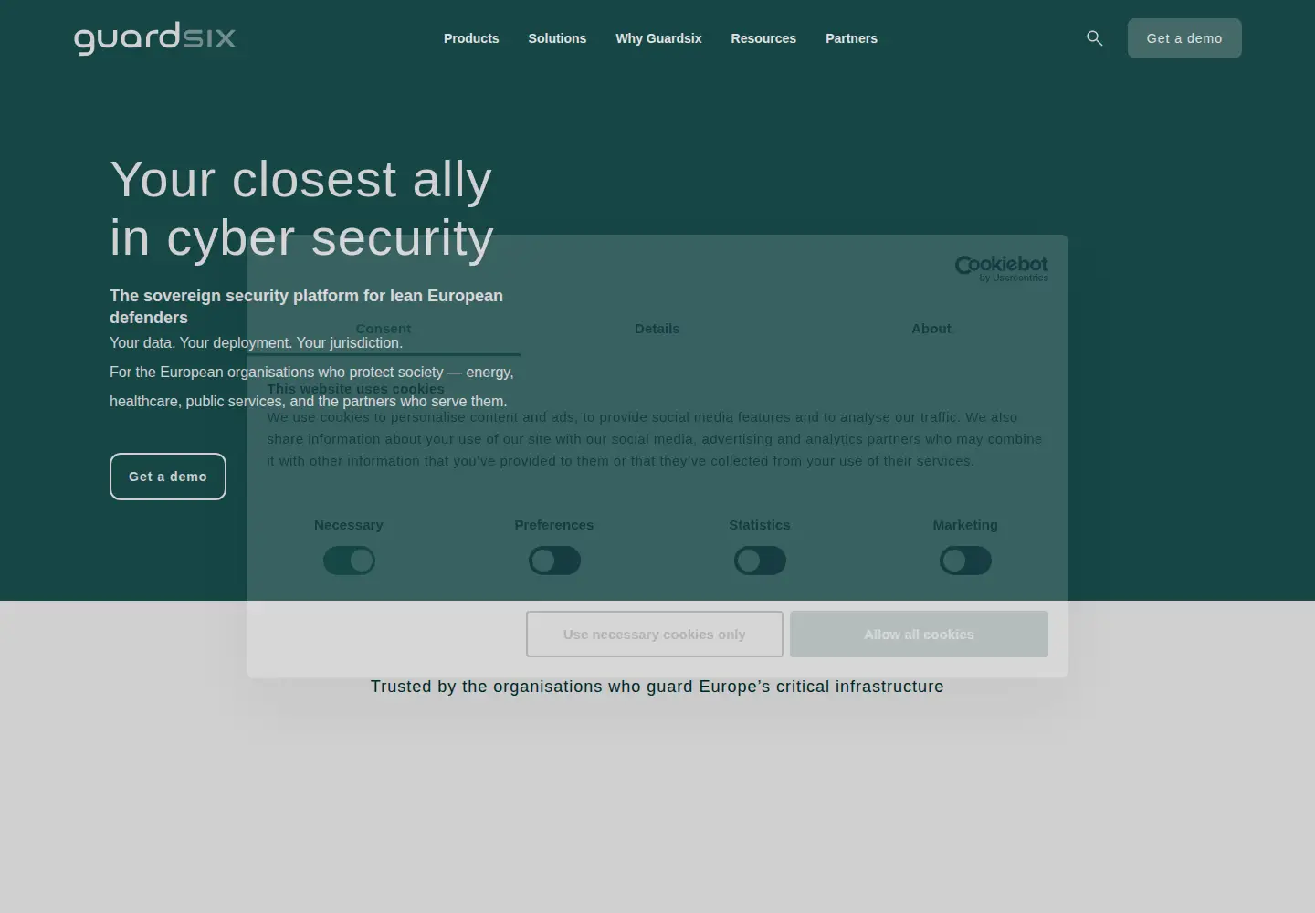 Screenshot of logpoint.com