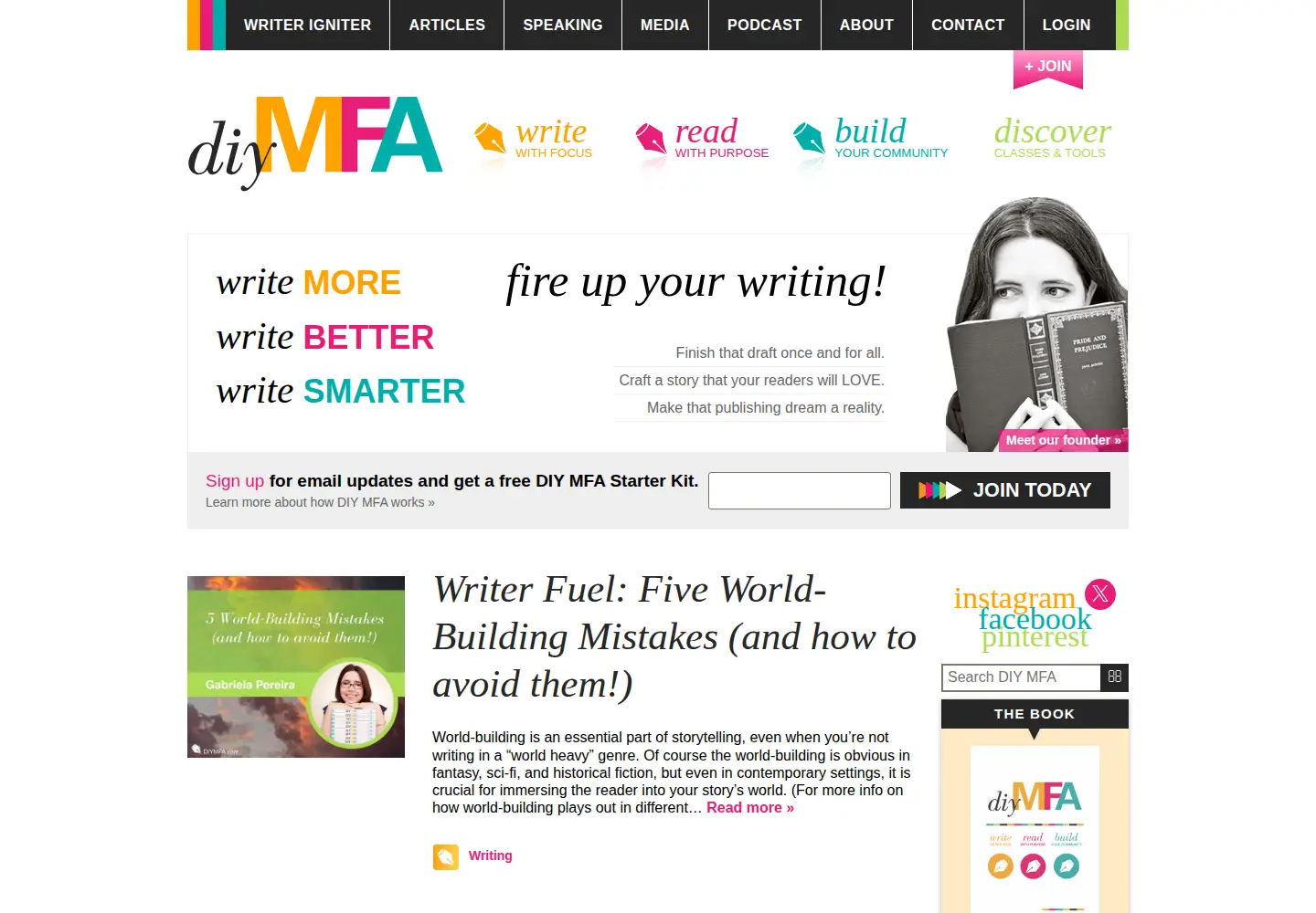 Screenshot of diymfa.com
