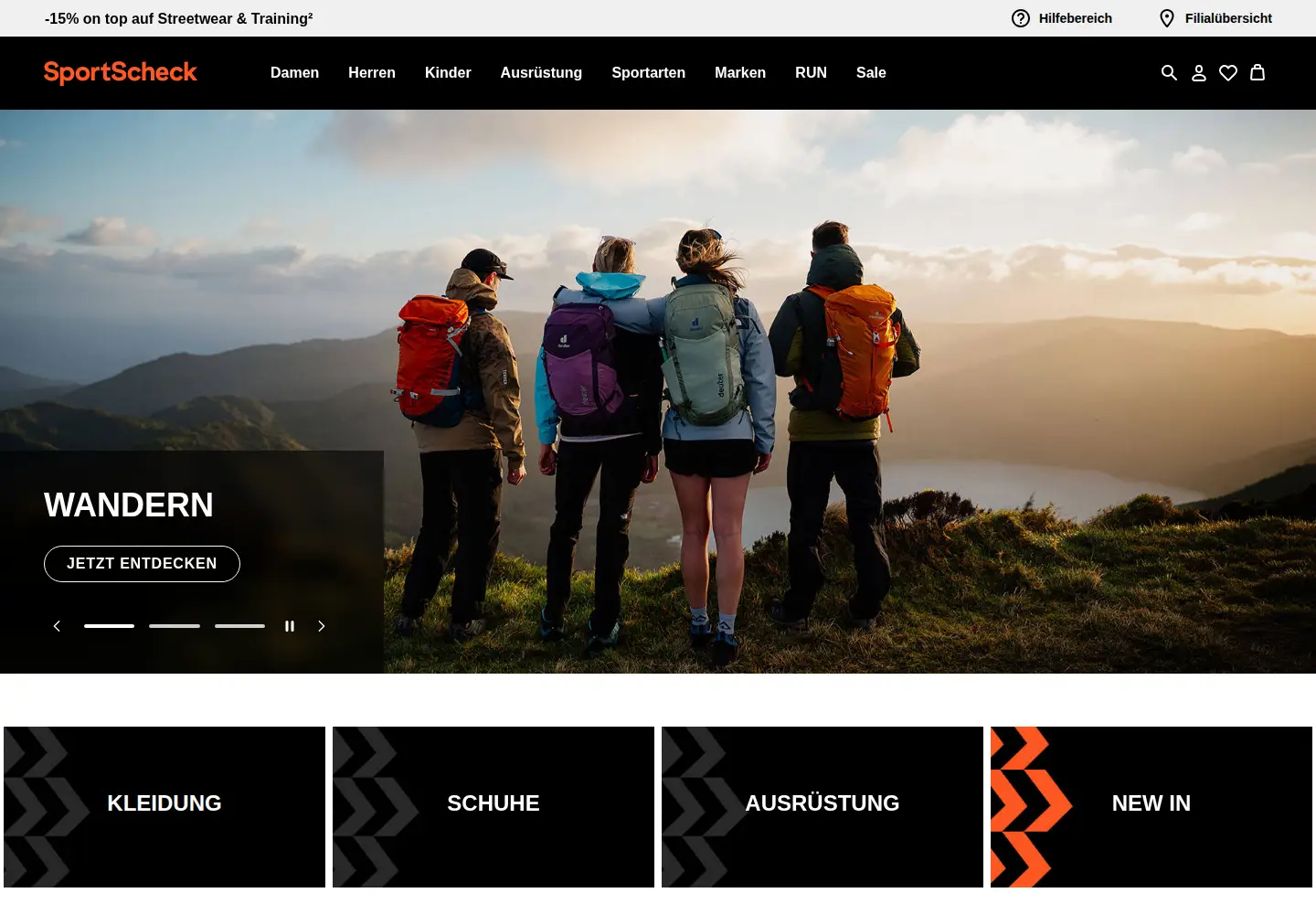 Screenshot of sportscheck.com