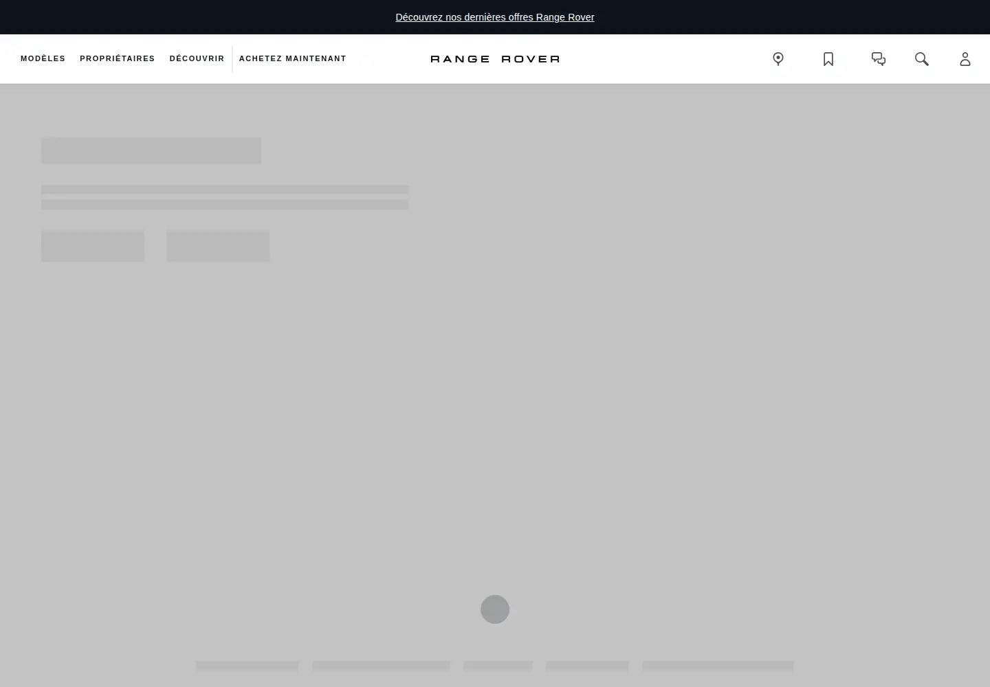 Screenshot of rangerover.com