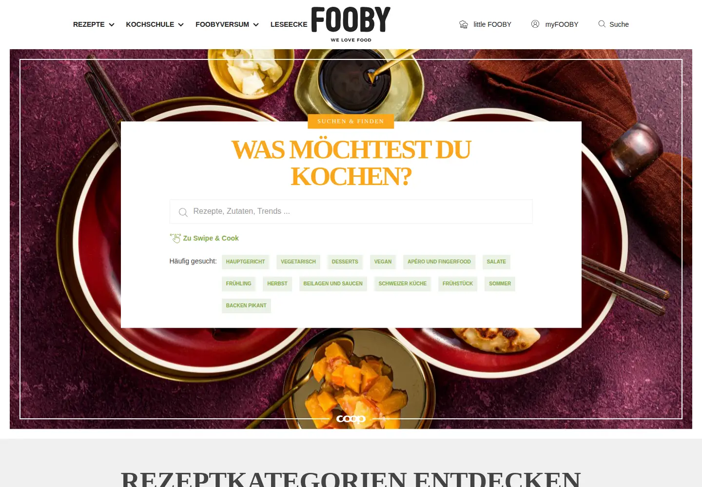 Screenshot of fooby.ch