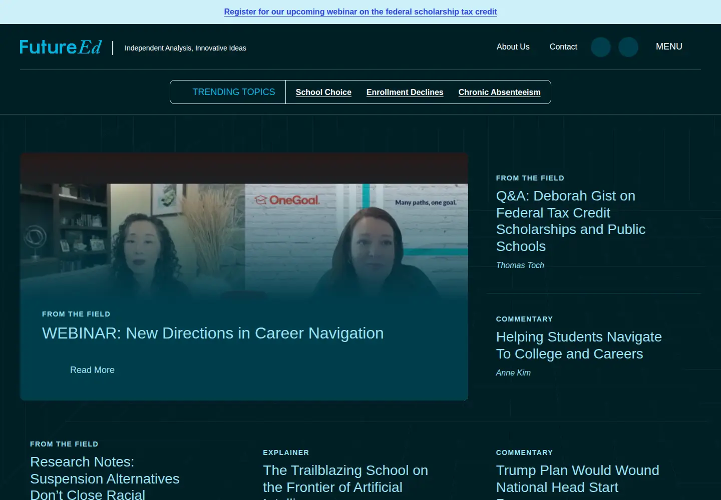Screenshot of future-ed.org