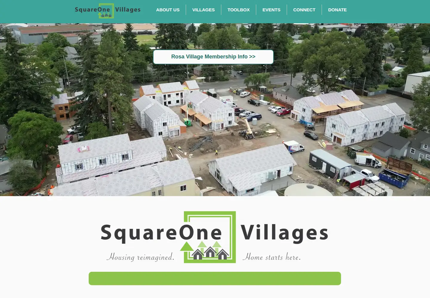 Screenshot of squareonevillages.org
