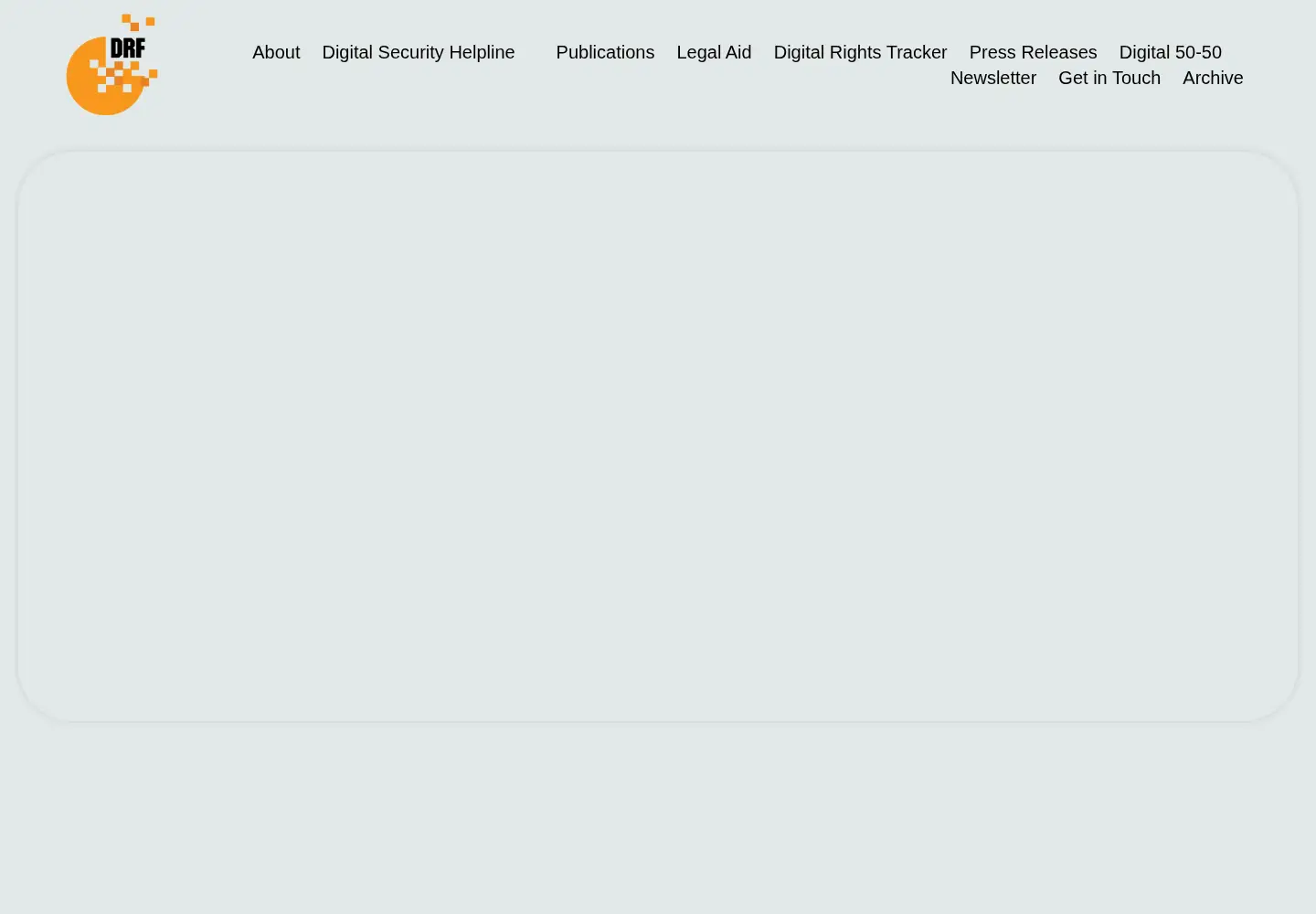 Screenshot of digitalrightsfoundation.pk