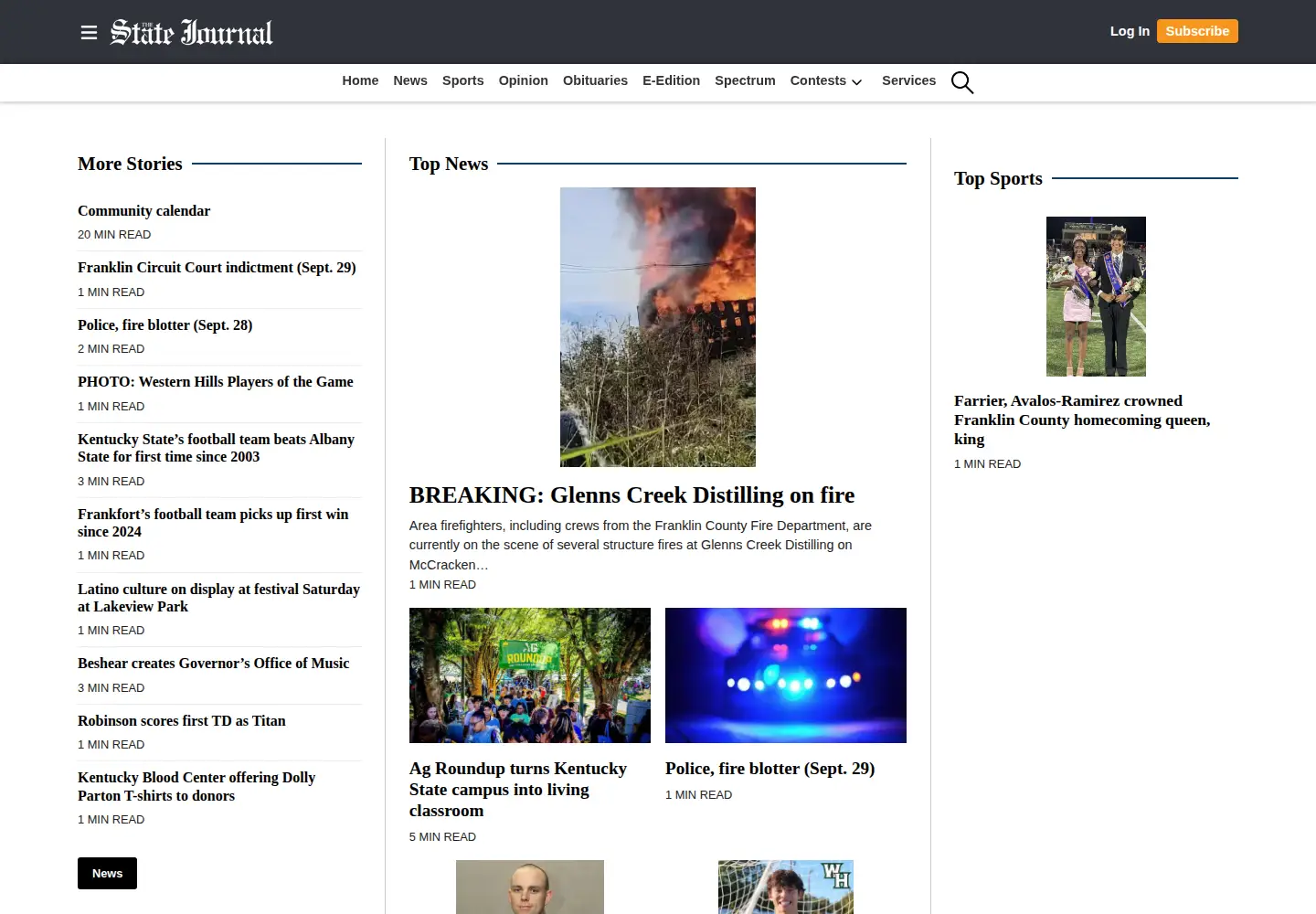 Screenshot of state-journal.com