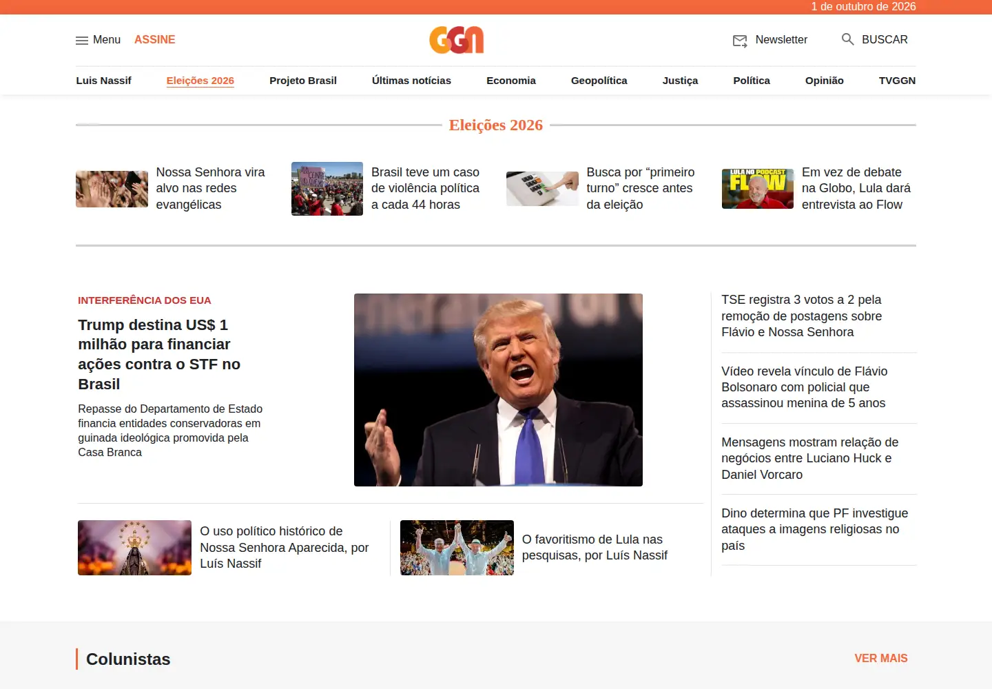 Screenshot of jornalggn.com.br