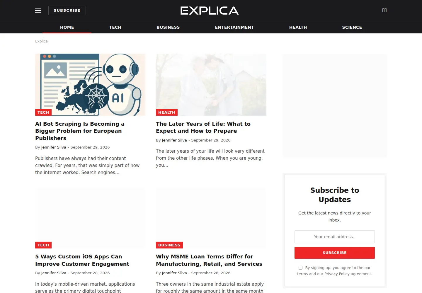 Screenshot of explica.co