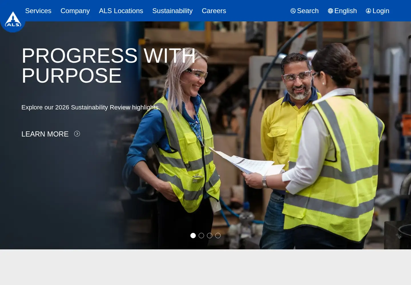 Screenshot of alsglobal.com
