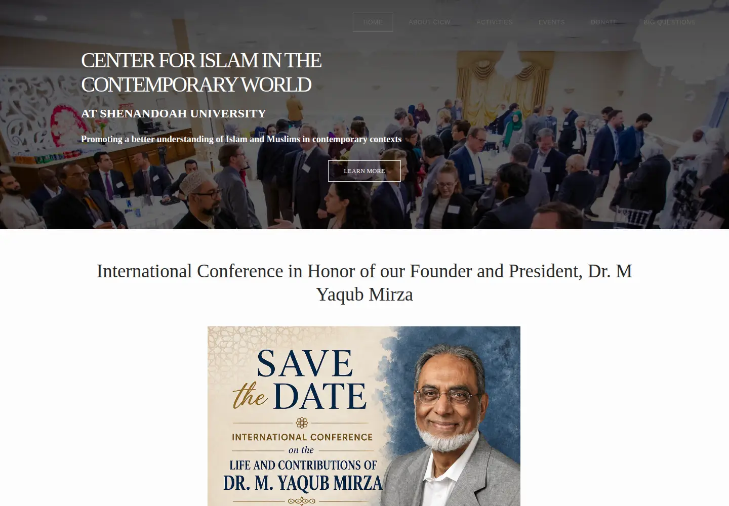 Screenshot of contemporaryislam.org