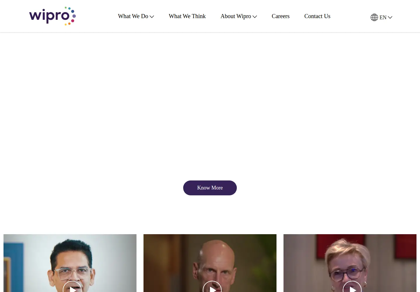 Screenshot of wipro.com