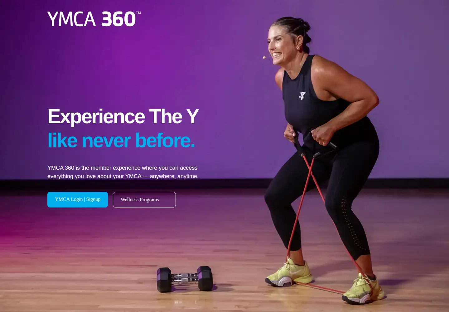 Captured homepage of ymca360.org in the current scan