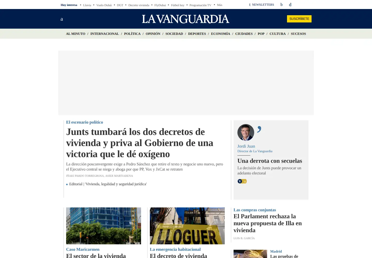 Screenshot of lavanguardia.es