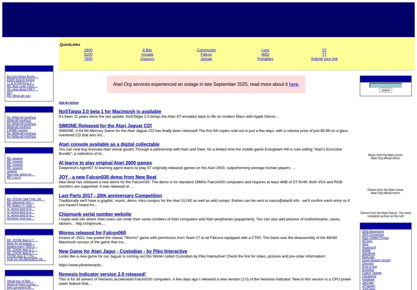 Screenshot of atari.org