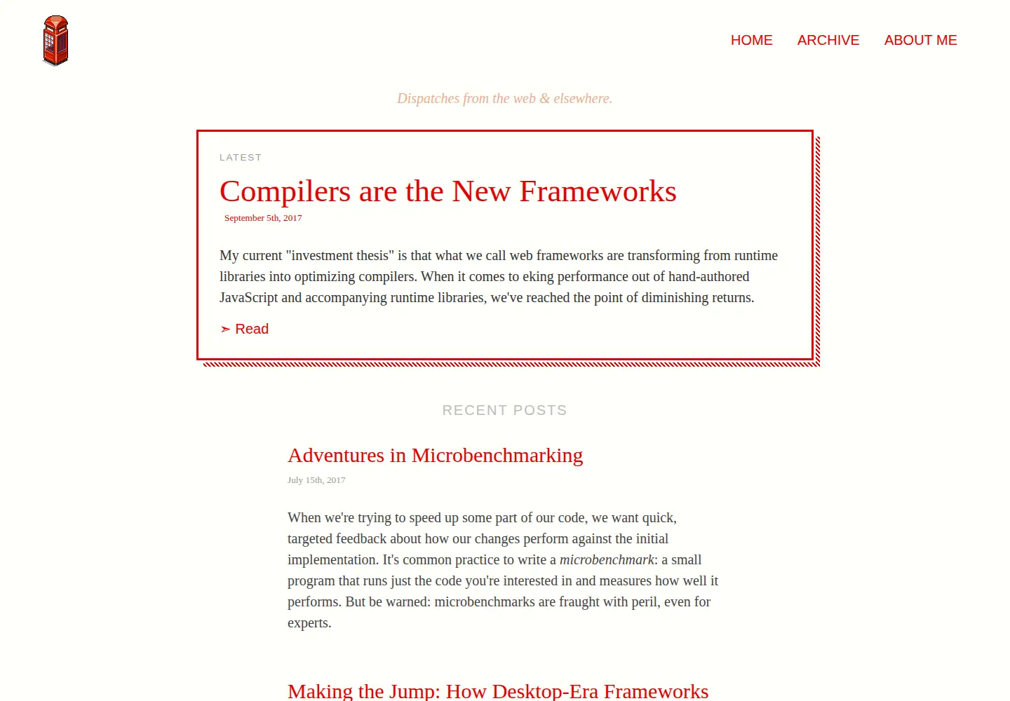 Screenshot of tomdale.net