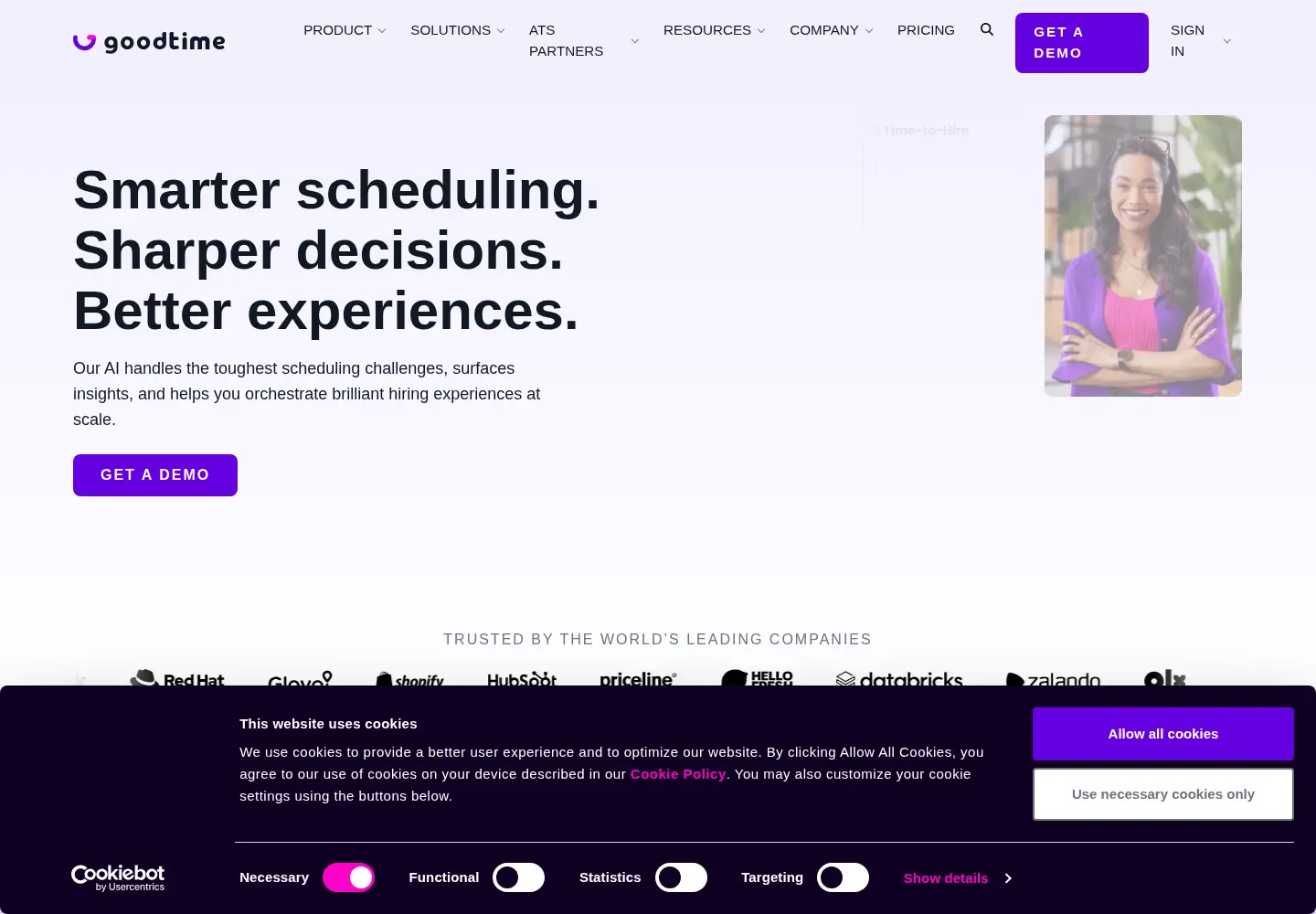 Screenshot of goodtime.io