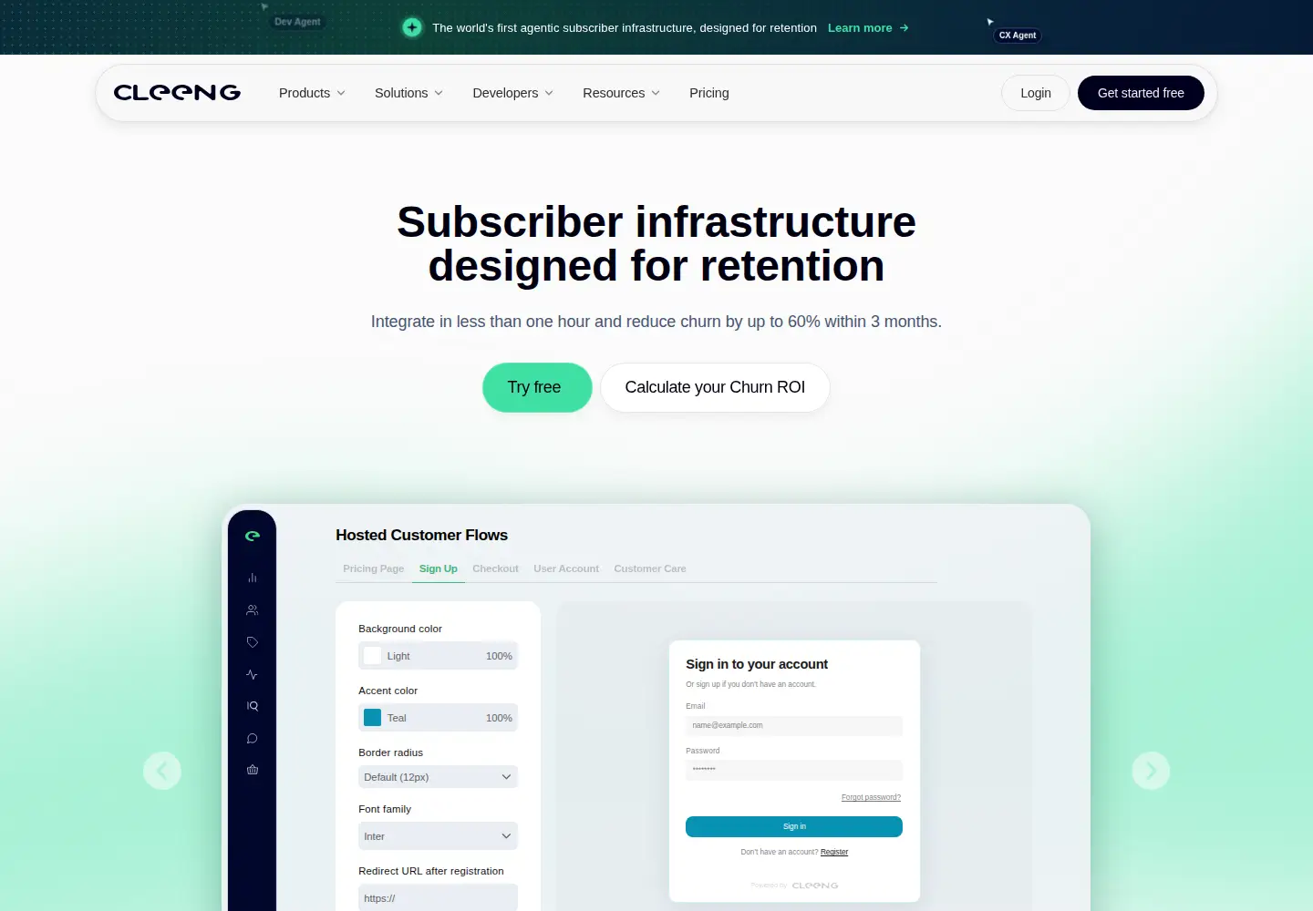 Screenshot of cleeng.com