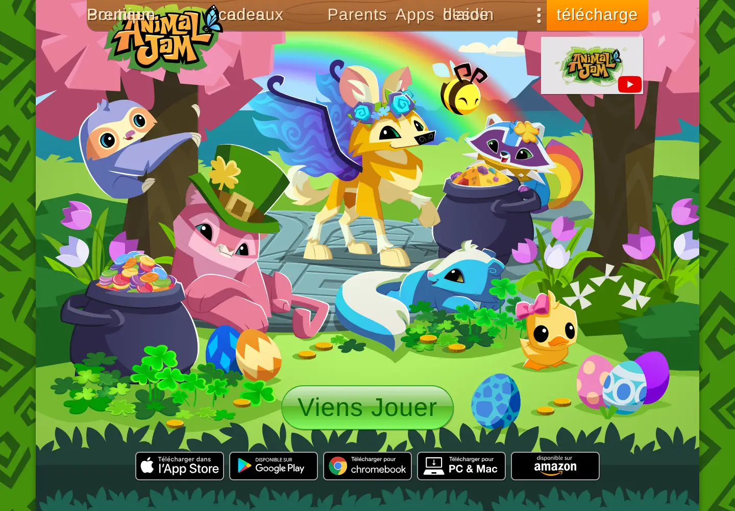 Screenshot of animaljam.com