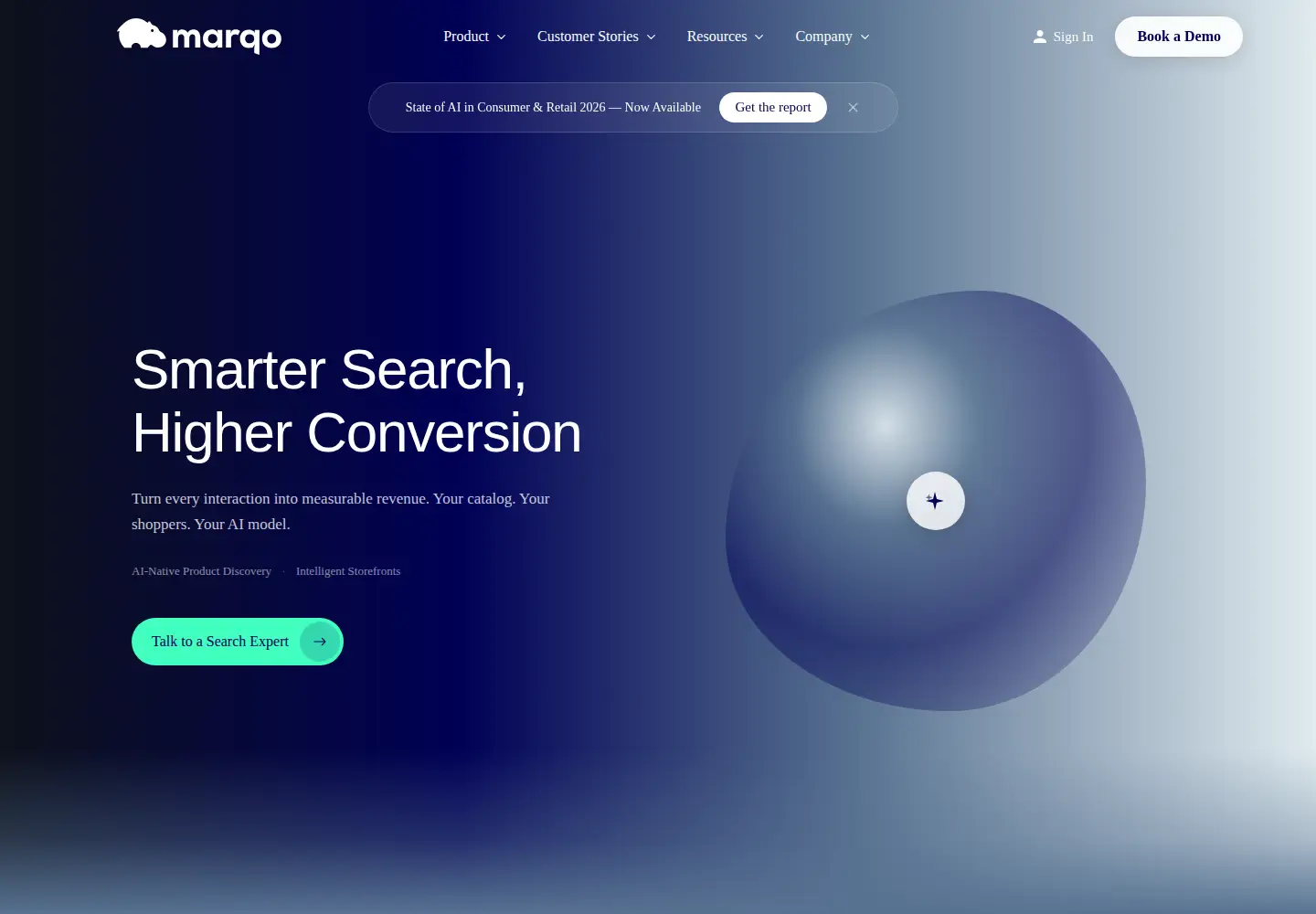 Screenshot of marqo.ai