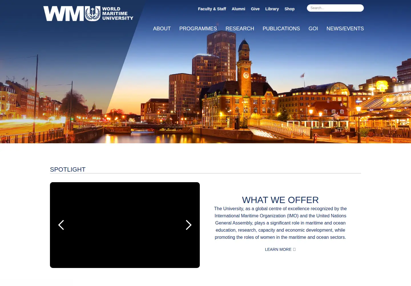 Screenshot of wmu.se
